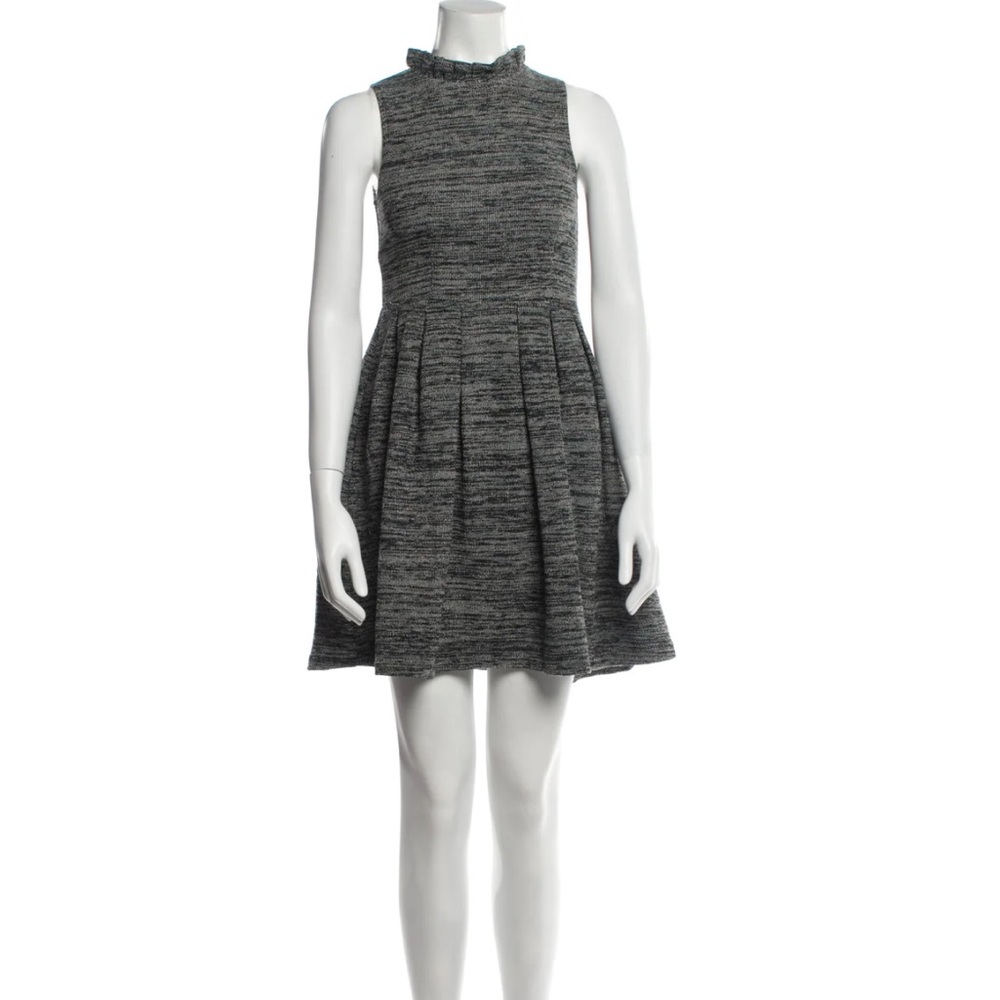 Ganni Tweed Pattern Mini Dress Size: M